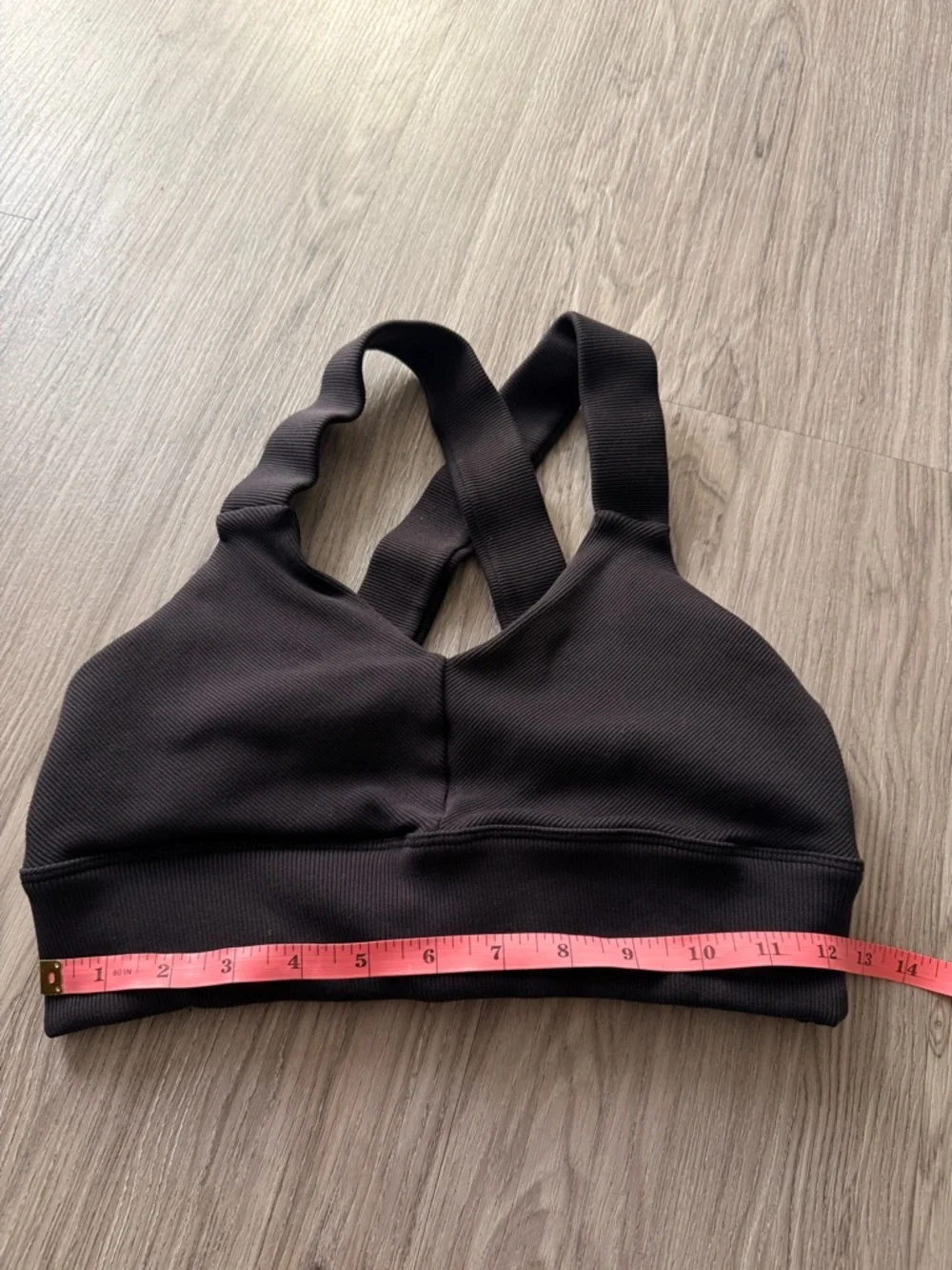 ALO Yoga Black Crisscross Back Sports Bra